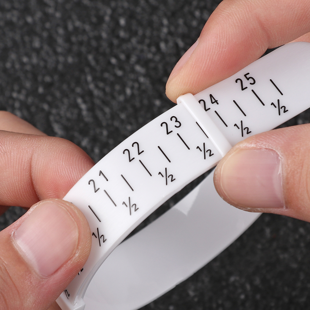 Thước Đo Vòng Đeo Tay Bằng Nhựa Kích Thước 15-25cm Chất Lượng Cao Cho Nam Nữ