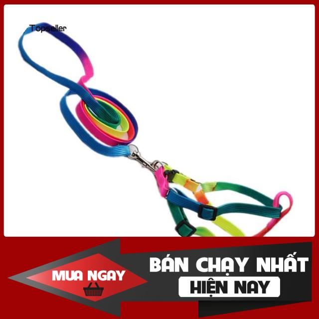 ☄️☄️(ĐỔ BUÔN)DÂY DẮT CHÓ MÈO ĐI DẠO CHẤT LIỆU DÙ TẾT CỰC BỀN!! 0