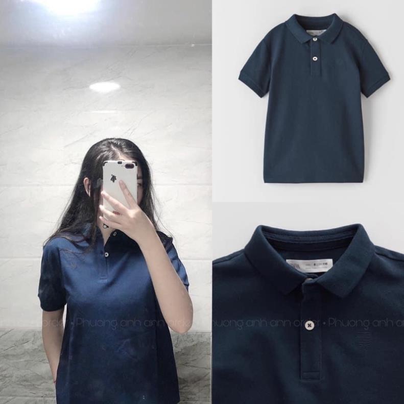 ÁO POLO ZARA CỔ TRỤ CHO NỮ