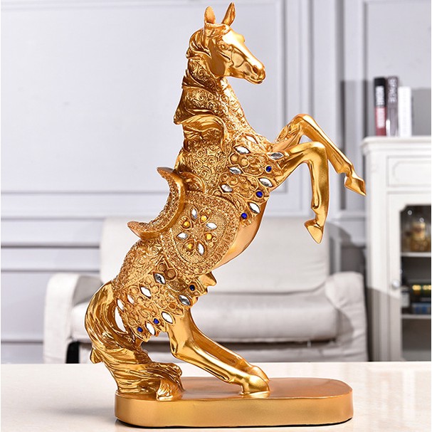 Mô hình ngựa bằng nhựa, phụ kiện trang trí phòng - Jassi Decor