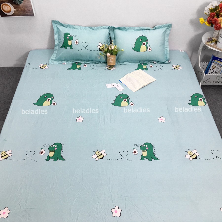 Ga kèm vỏ gối SUMOI 1m8 1m6 2m2 1m2 poly cotton  mẫu khủng long bơ