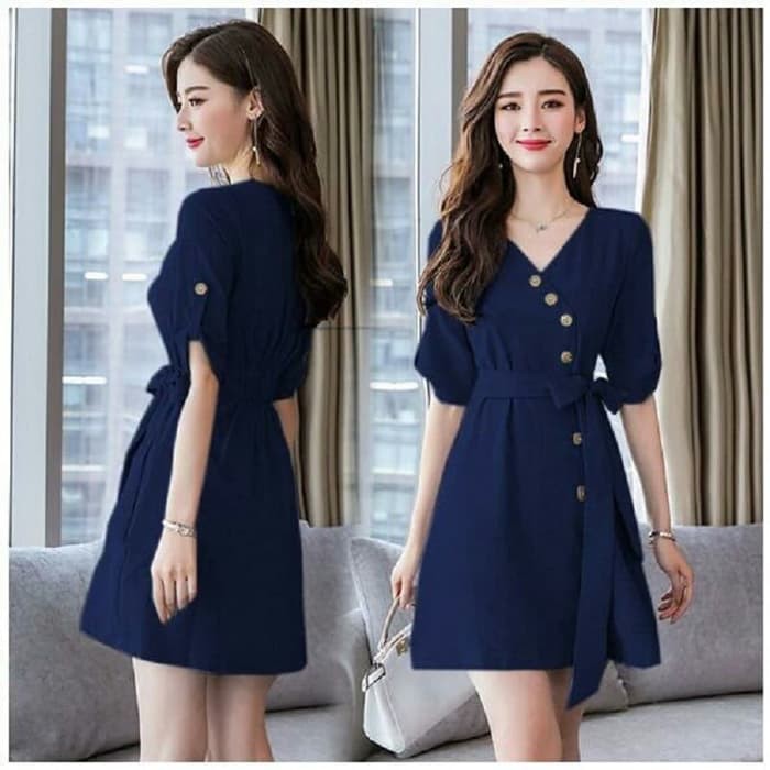 Đầm ren lưới tay dài phong cách retro (28IPC)