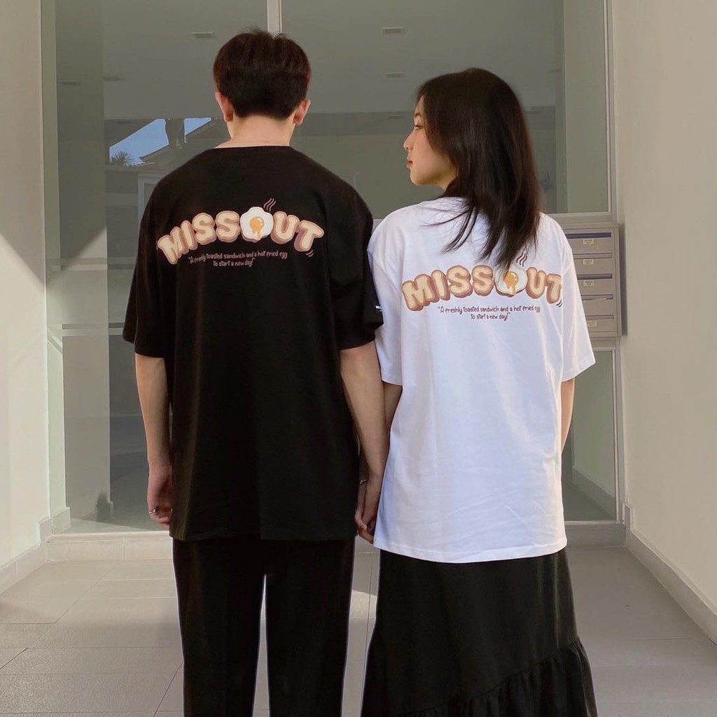 Áo Thun unisex missout  MST EGGS Trứng LOGO nam nữ Full Tag tay cổ | BigBuy360 - bigbuy360.vn