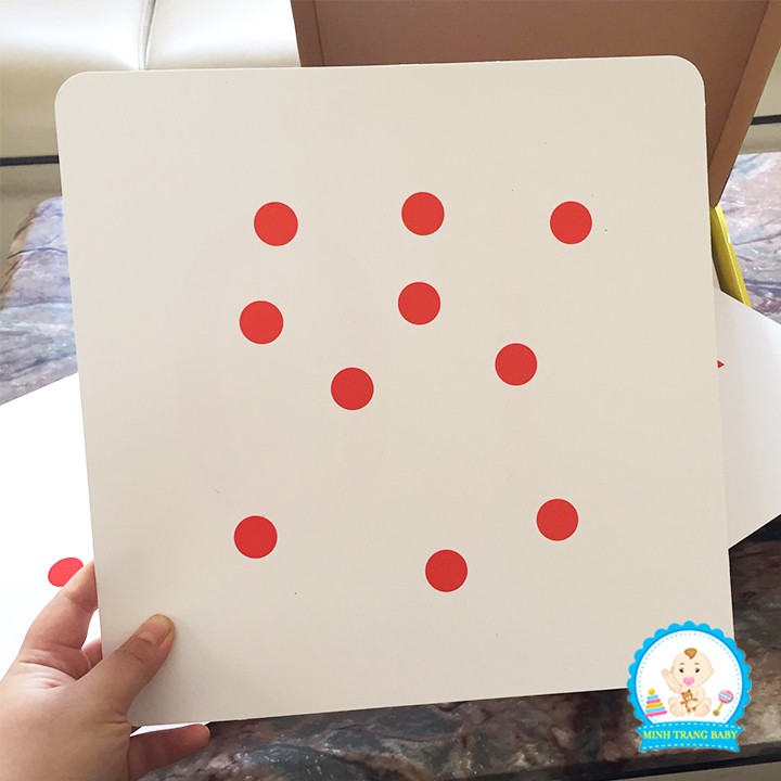 Bộ thẻ học thông minh Dotcard dạy trẻ học toán kích thước 21x21 cm - Flashcard cho bé