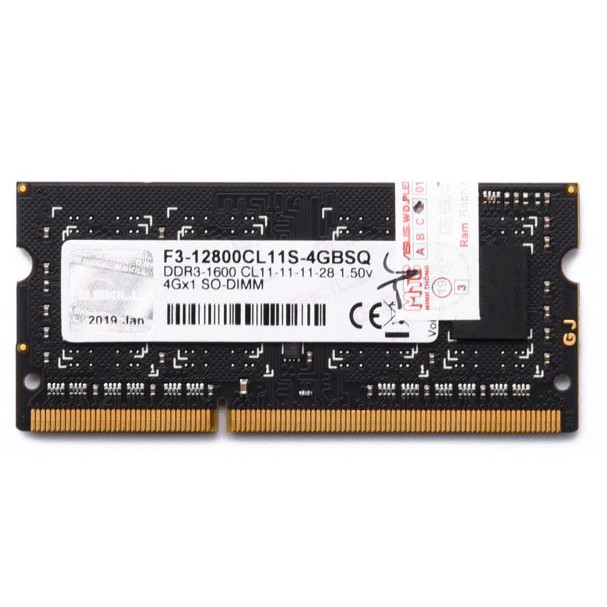 RAM G.SKILL 1x4GB DDR3 1600MHz