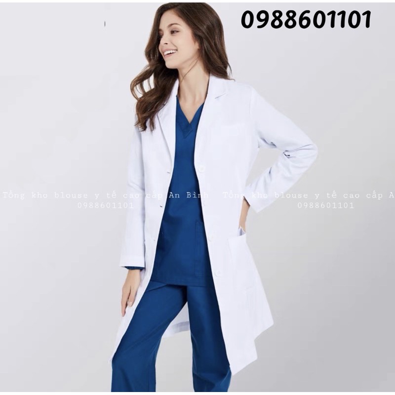 Áo choàng blouse trắng bác sĩ, blu bác sĩ nam, nữ | BigBuy360 - bigbuy360.vn