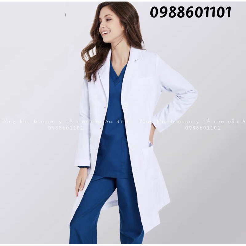 Áo choàng blouse bác sĩ, blu bác sĩ nam, nữ