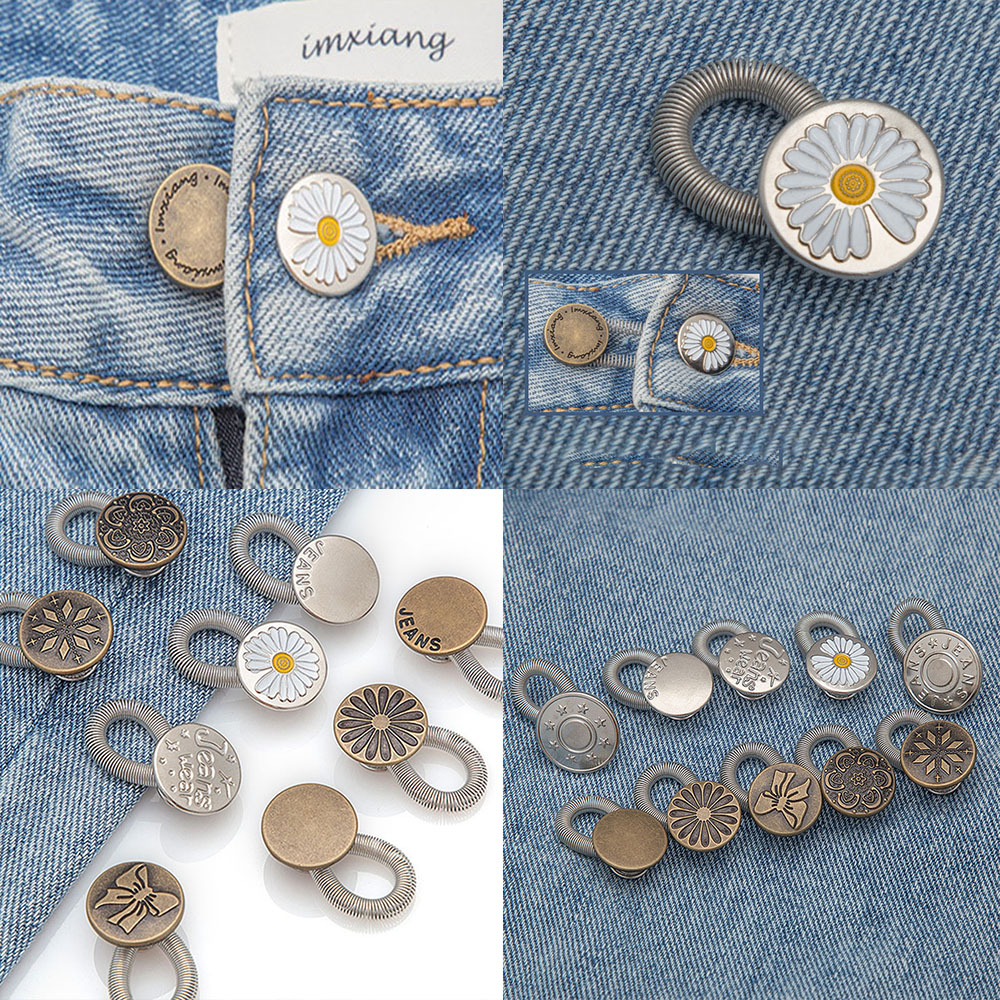 Phụ kiện nút gắn thắt lưng chất liệu kim loại chất lượng dành cho trang trí