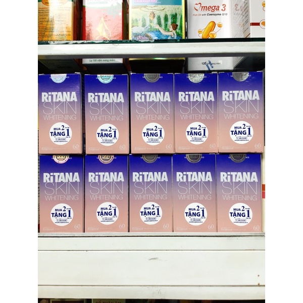 Viên uống trắng da RITANA lọ 60viên.