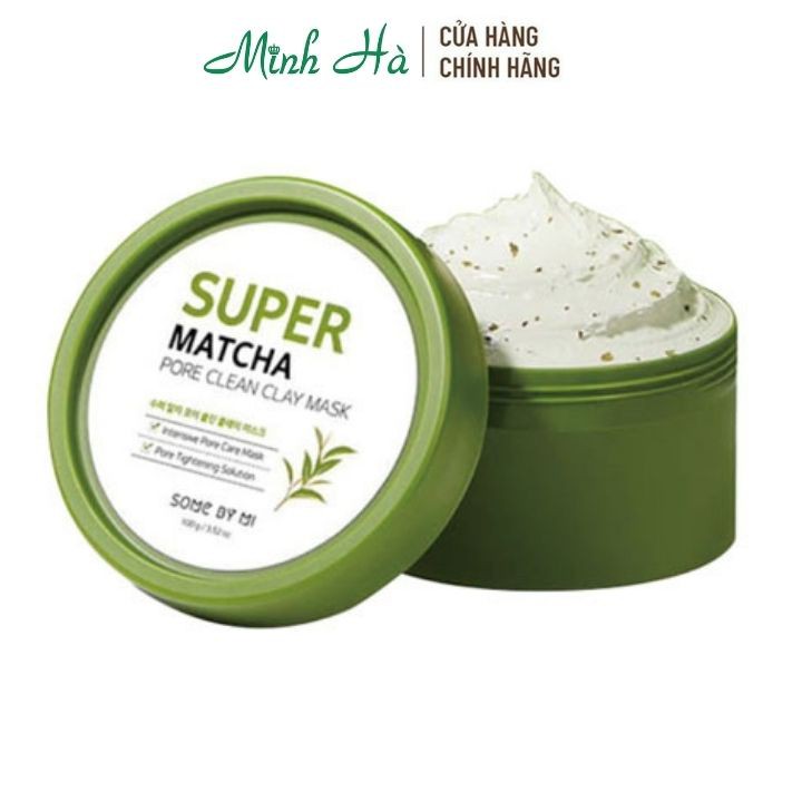 Mặt nạ đất sét trà xanh Some By Mi Super Matcha Pore Clean Clay Mask 100g