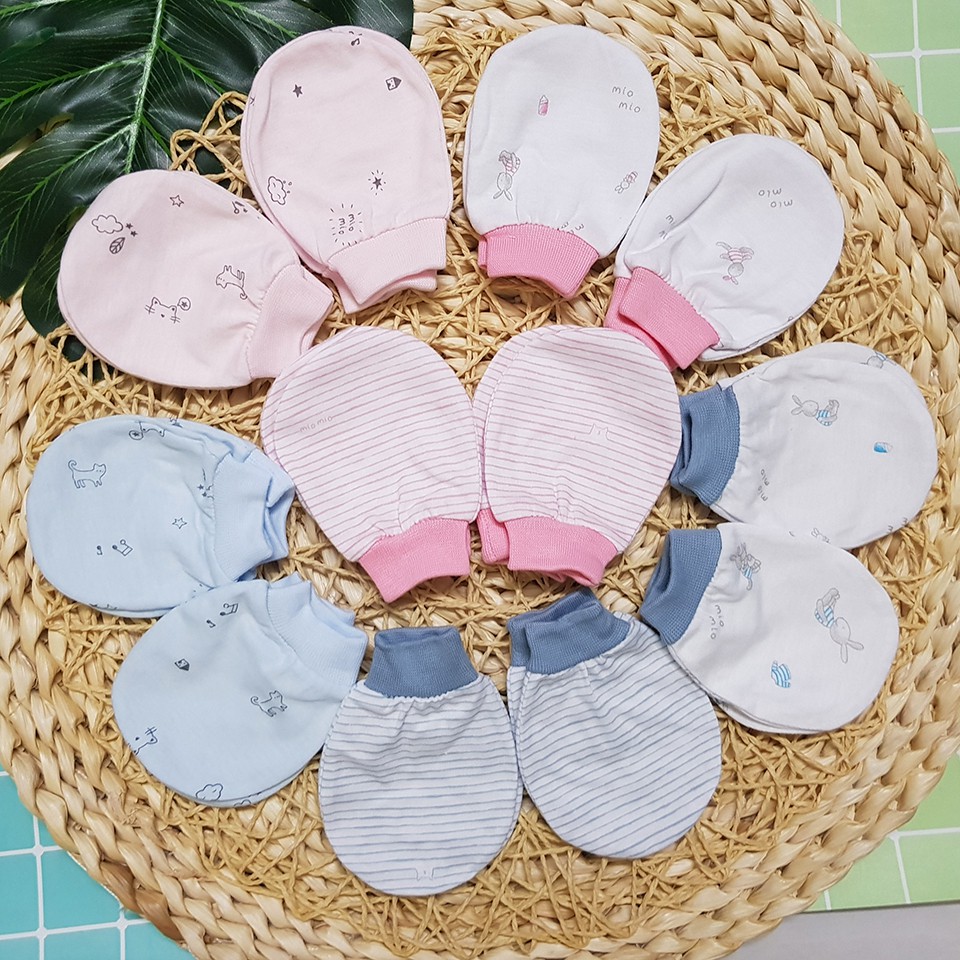 SET 2 Đôi Bao Tay MioMio Cotton Cho Bé Sơ Sinh - Mio Việt Nam