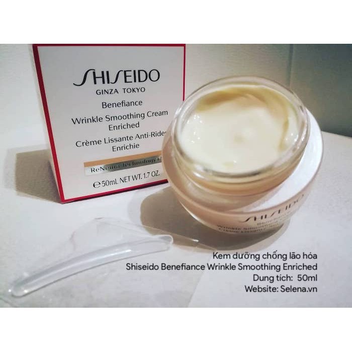 [CHÍNH HÃNG] Kem dưỡng chống lão hóa Shiseido Benefiance Wrinkle Smoothing Enriched 50ml