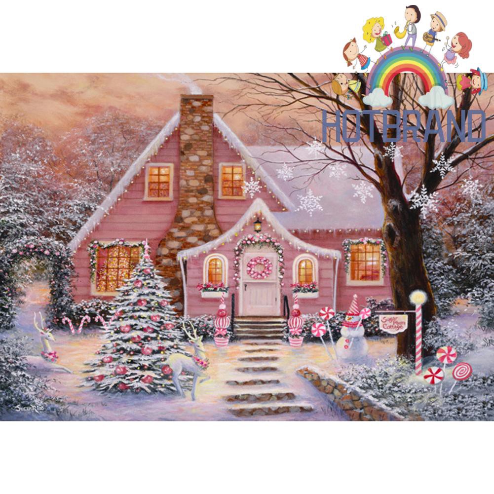 Bộ Tranh Đính Đá Tự Làm Họa Tiết Giáng Sinh Độc Đáo