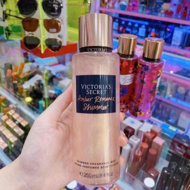 ✦GH✦ Xịt Thơm Body Victoria’s Secret Amber Romance Shimmer New 2019 (30ml/50ml/100ml)✨::..