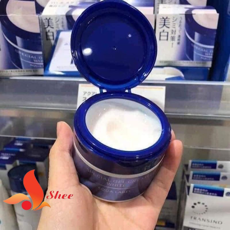 Kem dưỡng SHISEIDO AQUALABEL White Care Cream màu xanh