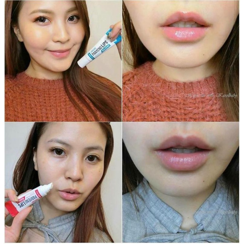 Son dưỡng giảm thâm môi Mediheal Labocare Panteno Lips Labo Care xanh và đỏ