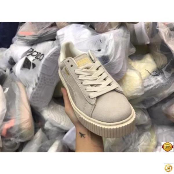 SALE Xả Xả | Xả Xả| HOT THANH LÝ- Giầy puma mầu be da lộn 1:1 ( full box + free ship ) 2020 Có Sẵn 🍀 - ₃ . * # 11 xả 💞 .
