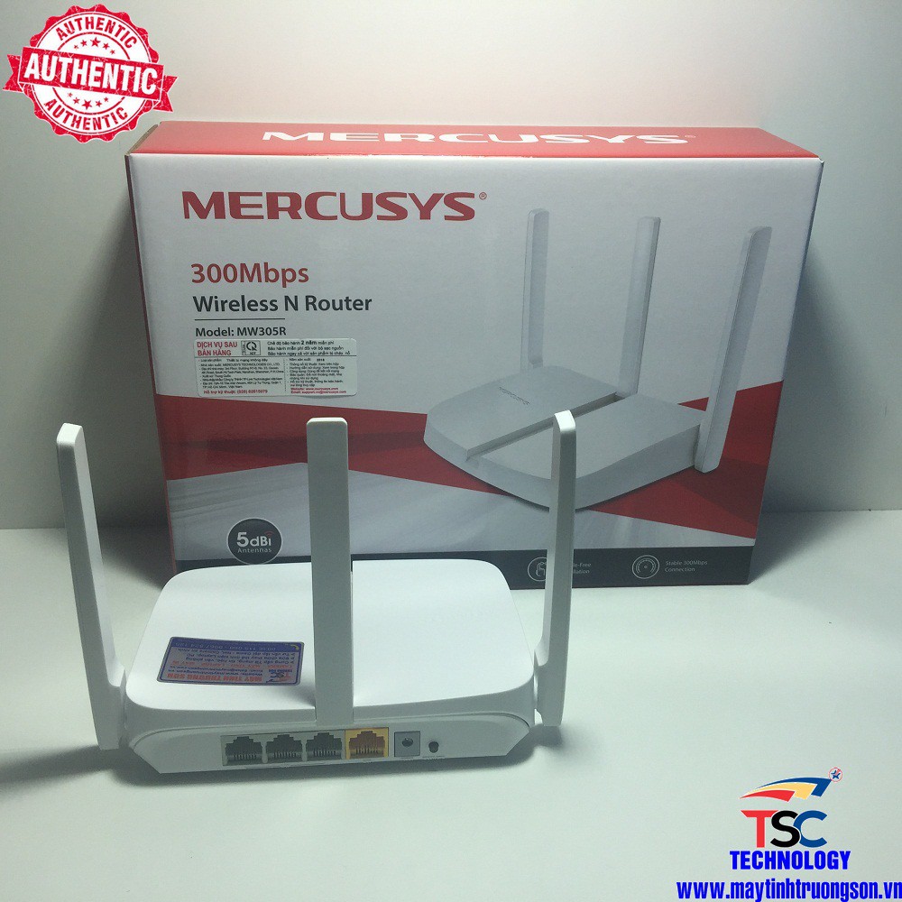 Bộ Phát WIFI Không Dây MERCUSYS MW305R 305R Chuẩn N 300Mbps Maytinhtruongson.vn