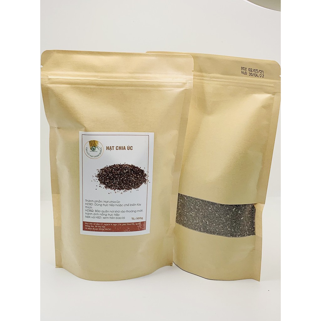 Hạt Chia Úc ( hạt chia đen ) 500g Absolute Organic Hữu Cơ Giảm Cân Mới nhất Chuẩn chất lượng Diamondnuts