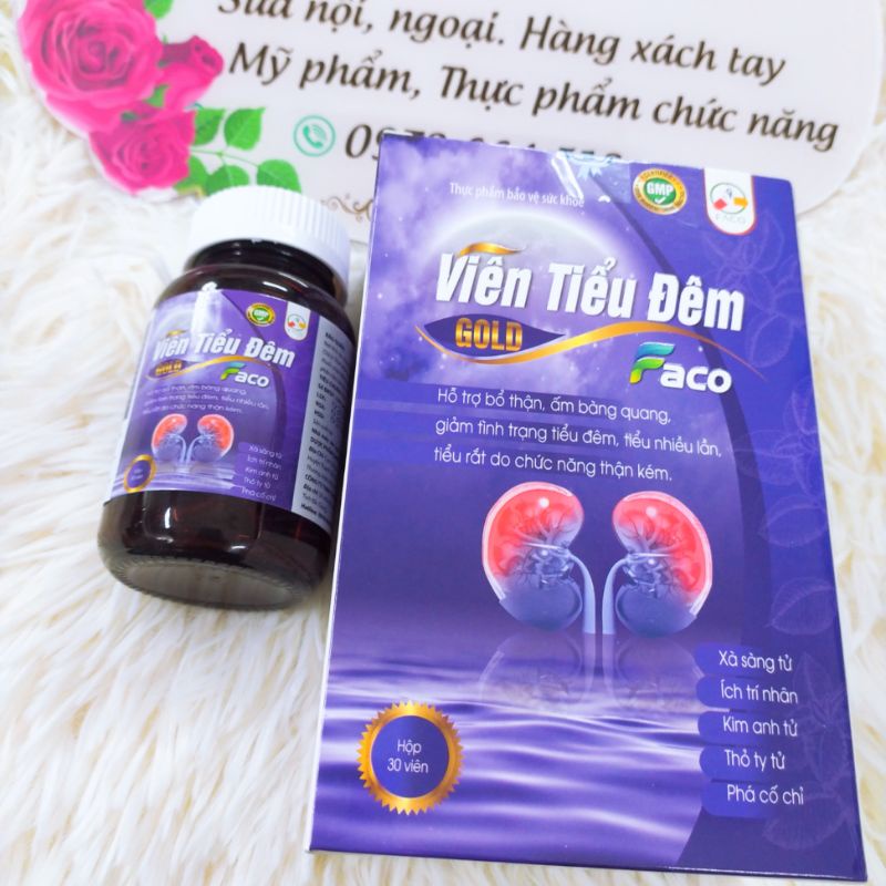 Viên tiểu đêm Gold Faco  - Giúp bổ thận, giảm tình trạng tiểu đêm, tiểu nhiều lần
