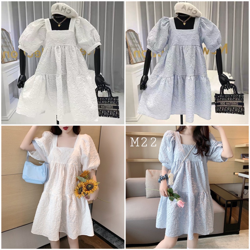 [Mã 2712FASHIONSALE giảm 12% đơn 99K] Váy ulzzang tiểu thư babydoll cao cấp - M22 - janna house