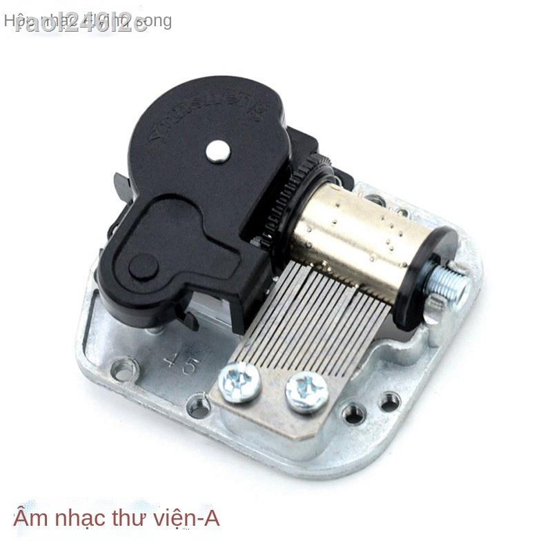 Đồng hồ kim loại 18 tông màu tự làm hộp âm nhạc hộp chuyển động sửa chữa bộ phận tự làm sky city card.