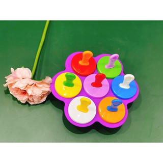 Khuôn làm kem Silicone khay 6 lỗ