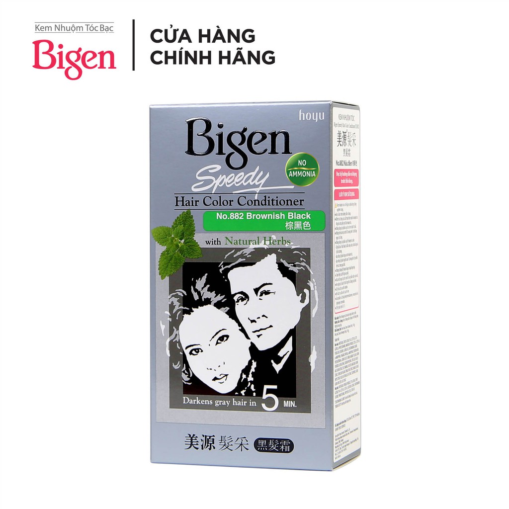 Thuốc nhuộm tóc phủ bạc dạng kem Bigen Speedy Hair Color Conditioner 80ml | BigBuy360 - bigbuy360.vn
