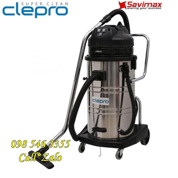 Máy hút bụi khô và ướt 2 motor Clepro S2/60 giá rẻ