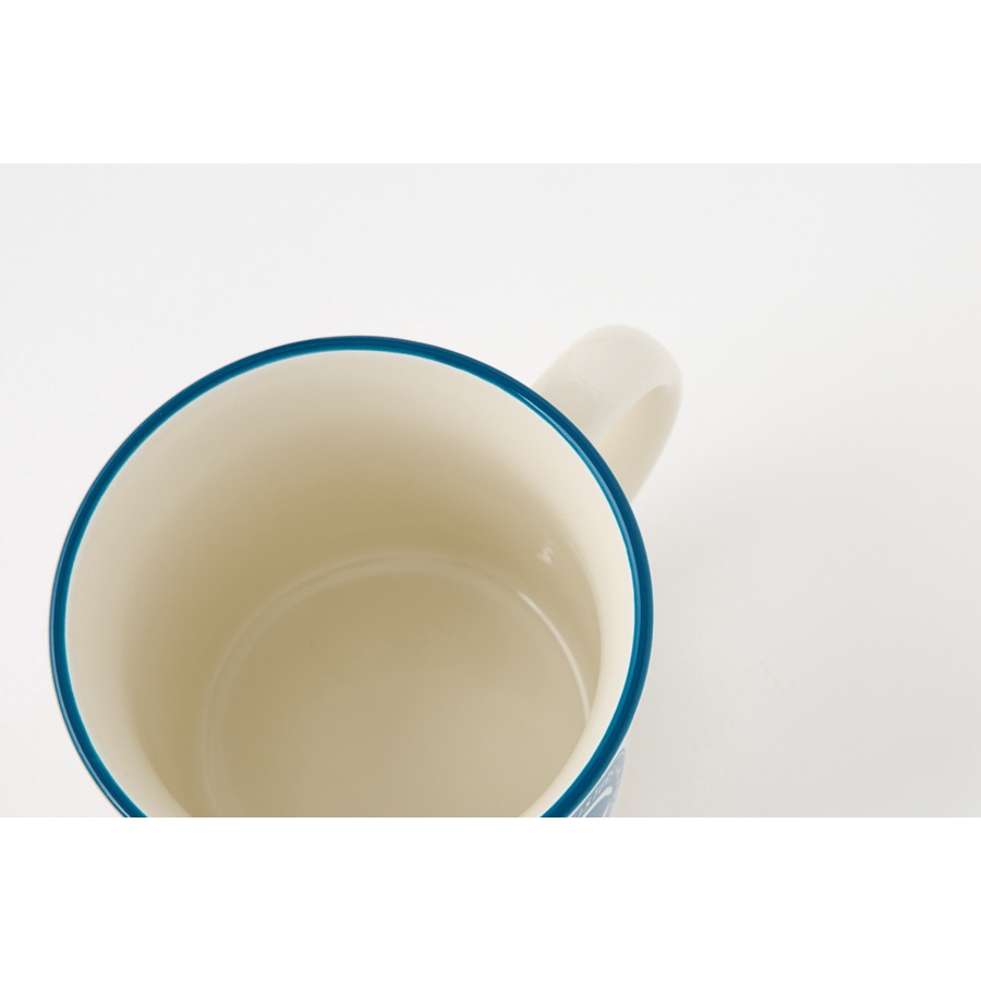 Cốc Tay Cầm ARTBOX Hàn Quốc Màu Cream Hình Cô Gái Xinh Xắn