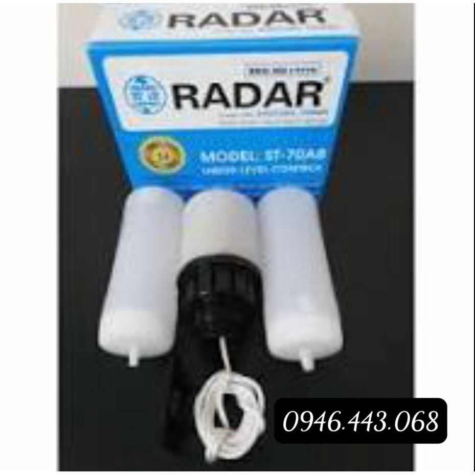Phao Điện Radar Chính Hãng - Dùng Ngắt Mở Nước Lên Bồn Tự Động - Phao Điện Bơm Nước Tự Động