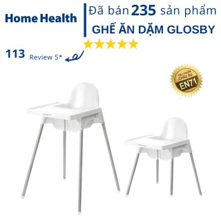 Ghế ăn dặm đa năng cho bé từ 6 tháng Glosby Babyhop - Chân điều chỉnh 2 chế độ, đa năng, phù hợp ăn dặm kiểu nhật và BLW