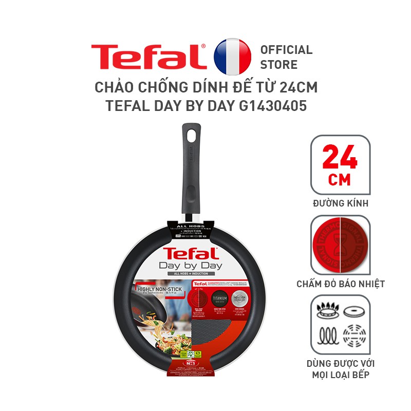 [Mã LIFEHL25 giảm 10% đơn 350K] Chảo chiên Tefal Day By Day 24cm