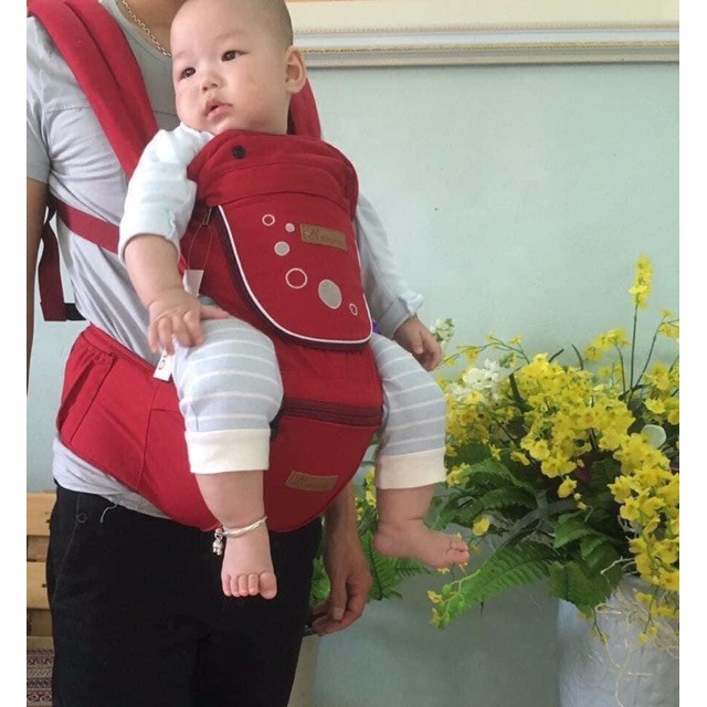✌Địu Ngồi Hàn Quốc Aimama có che đầu cho bé