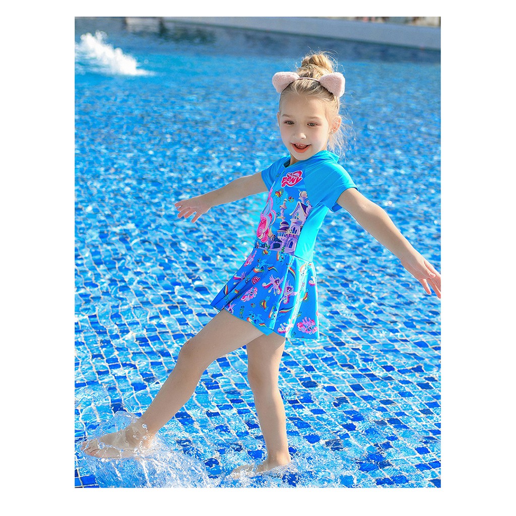 Đồ bơi bé gái họa tiết pony dễ thương