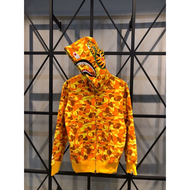 20ss BAPE X PUBG Áo Khoác Hoodie Có Khóa Kéo Họa Tiết Đầu Khỉ Màu Vàng Sa Mạc Cho Nam Và Nữ