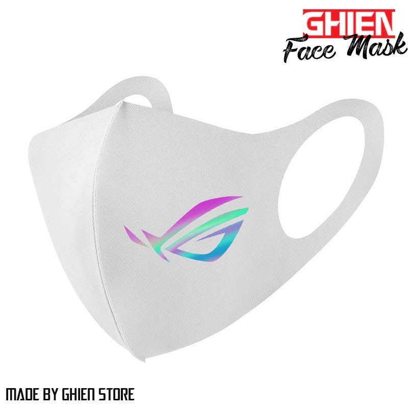 SIÊU PHẨM -  Khẩu Trang ROG Phản Quang 7 Màu Vải Poly 2 Da Cao Cấp 3D Mask  / gia tôt nhất