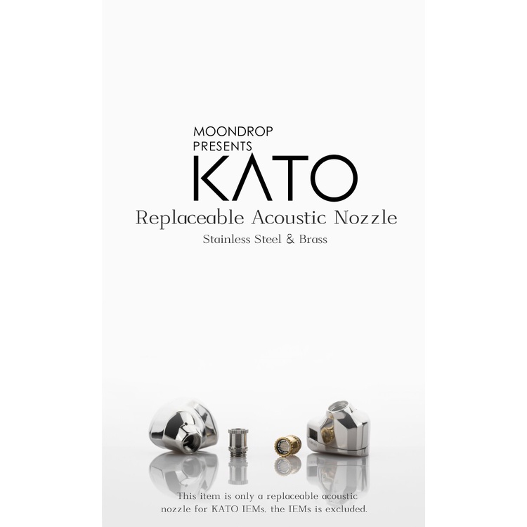 Moondrop KATO thay thế Co. Vòi Phun Tai Nghe Bằng Thép Không Gỉ amp Brass
