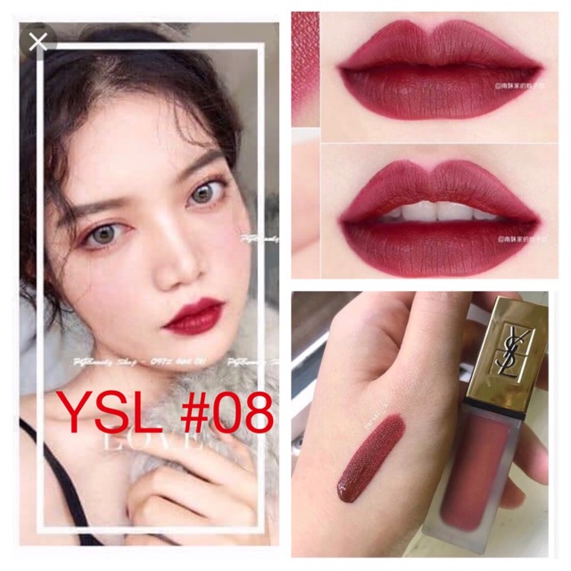 YSL - Son Kem Lì YSL Tatouage Couture Matte Stain + The Metallics Matte Stain 6ml