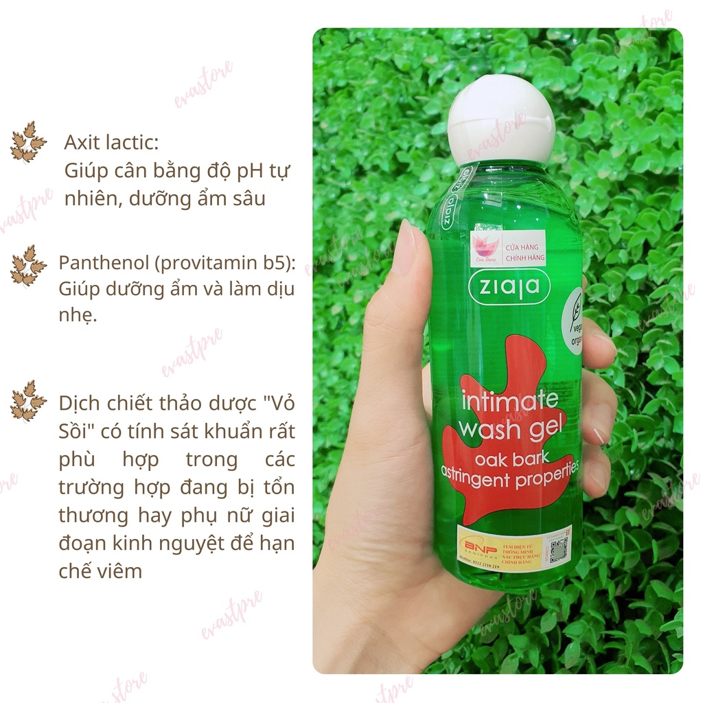 Dung Dịch Vệ Sinh Phụ Nữ Intimate Ziaja Giúp Cân Bằng Độ PH Tự Nhiên, Se Khít, Dưỡng Ẩm Sâu 200ml