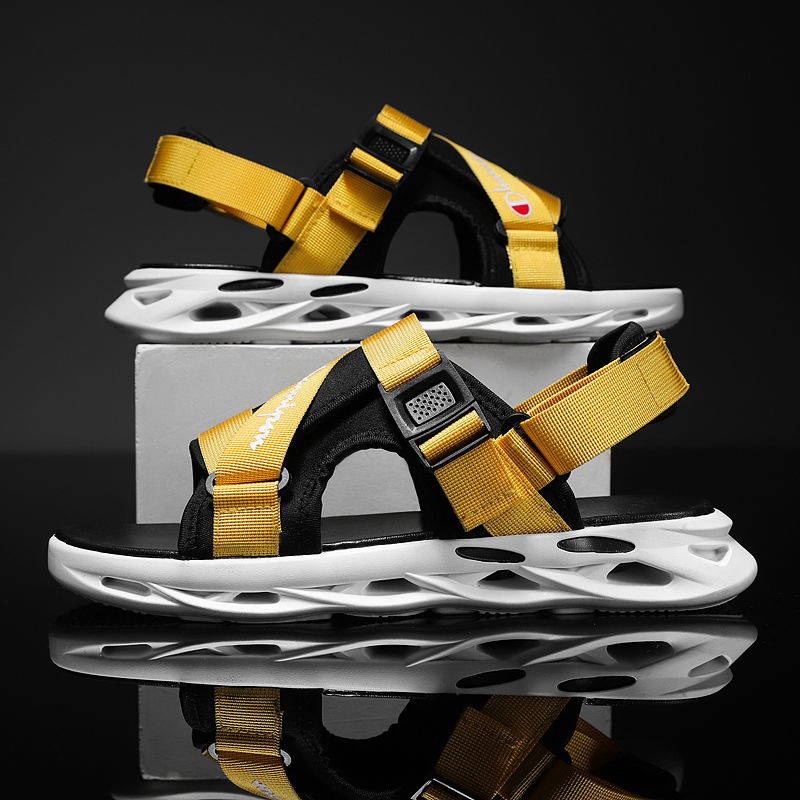 Dép đi biển nam dép quai hậu sandal nam Dép quai hậu nam Giày lỗ Dép cao su dép nam quai chéo dép nam quai hậu dép chống trượt