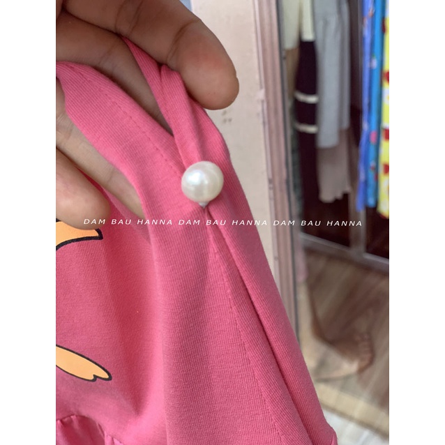 [Free Size 60-100KG] Đầm Bầu Mặc Ở Nhà Thun Cotton Cao Cấp Dáng Dài Thoáng Mát Thoải Mái Dáng Dài Big Size Có Size 100kg