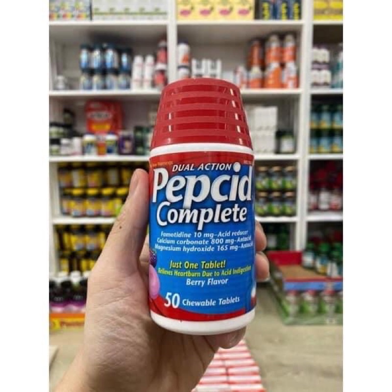 🍀Viên ngậm Pepcid giảm ợ nóng 100v, 50v nhập Mỹ