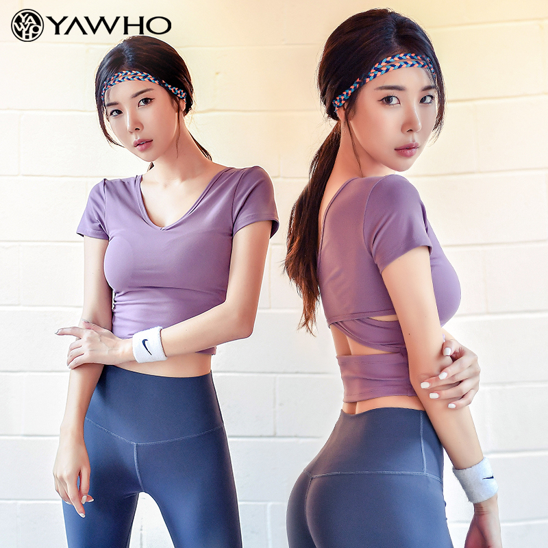 Quần áo Yoga nữ mùa hè Phần mỏng phòng tập thể dục chạy bộ nhanh khô thể thao phù hợp cho người mới bắt đầu quần áo thể 