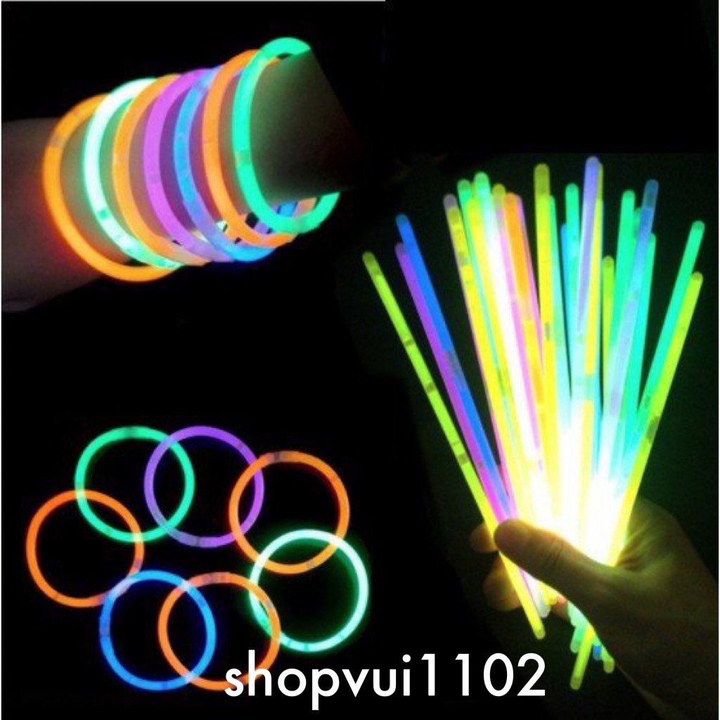 50/100 Que phát sáng vào ban đêm Đủ Màu Sắc Rực Rỡ
