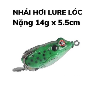 Mồi nhái hơi lure lóc Takumi14g x 5,5cm, nhái giả câu rê cá lóc bông đồng cá chuối sộp ao hồ dịch vụ hiệu quả