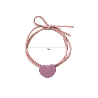 Dây Thun Cột Tóc Trái Tim Dễ Thương
