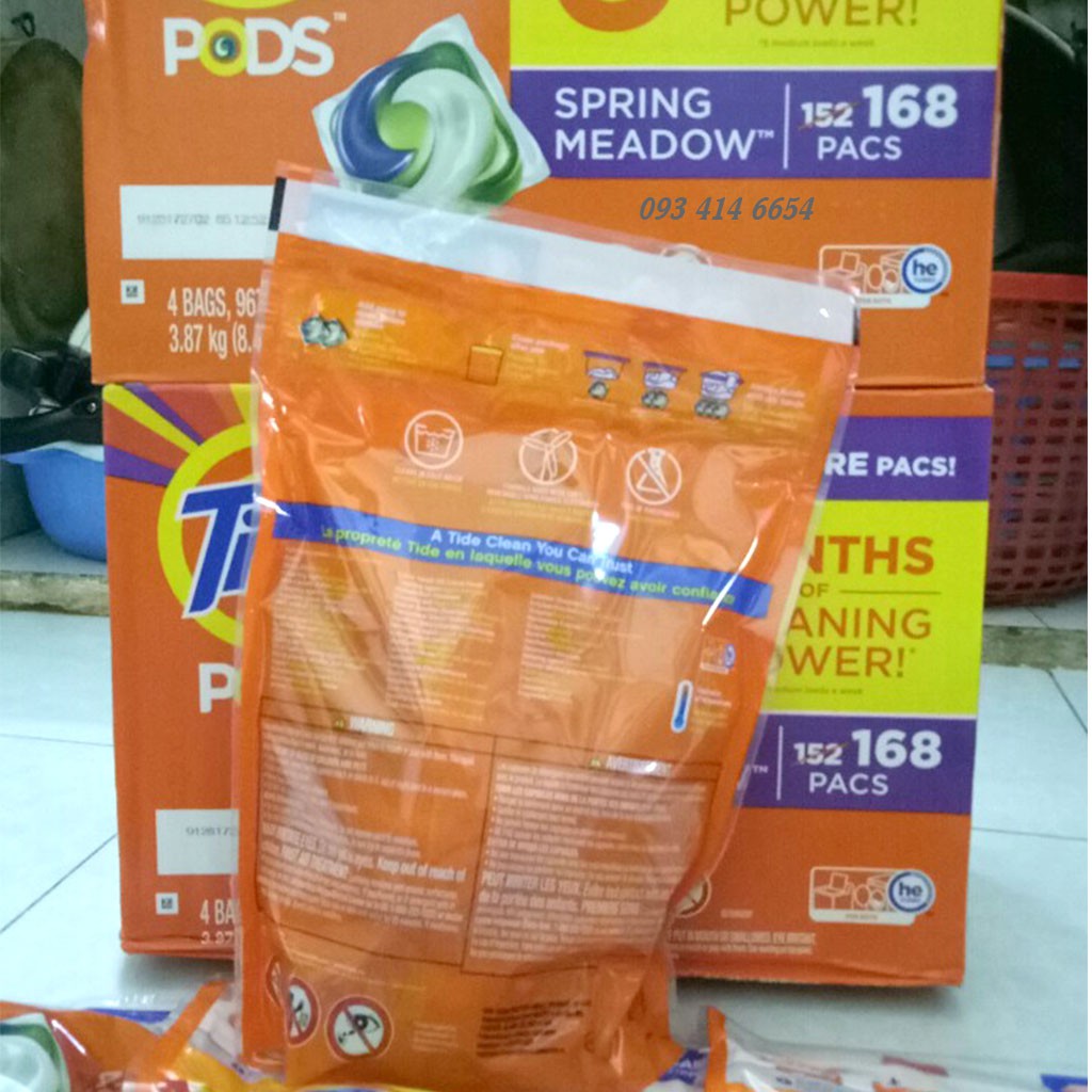 [CHÍNH HÃNG] Viên Giặt Tide Pods - Bịch 42 viên