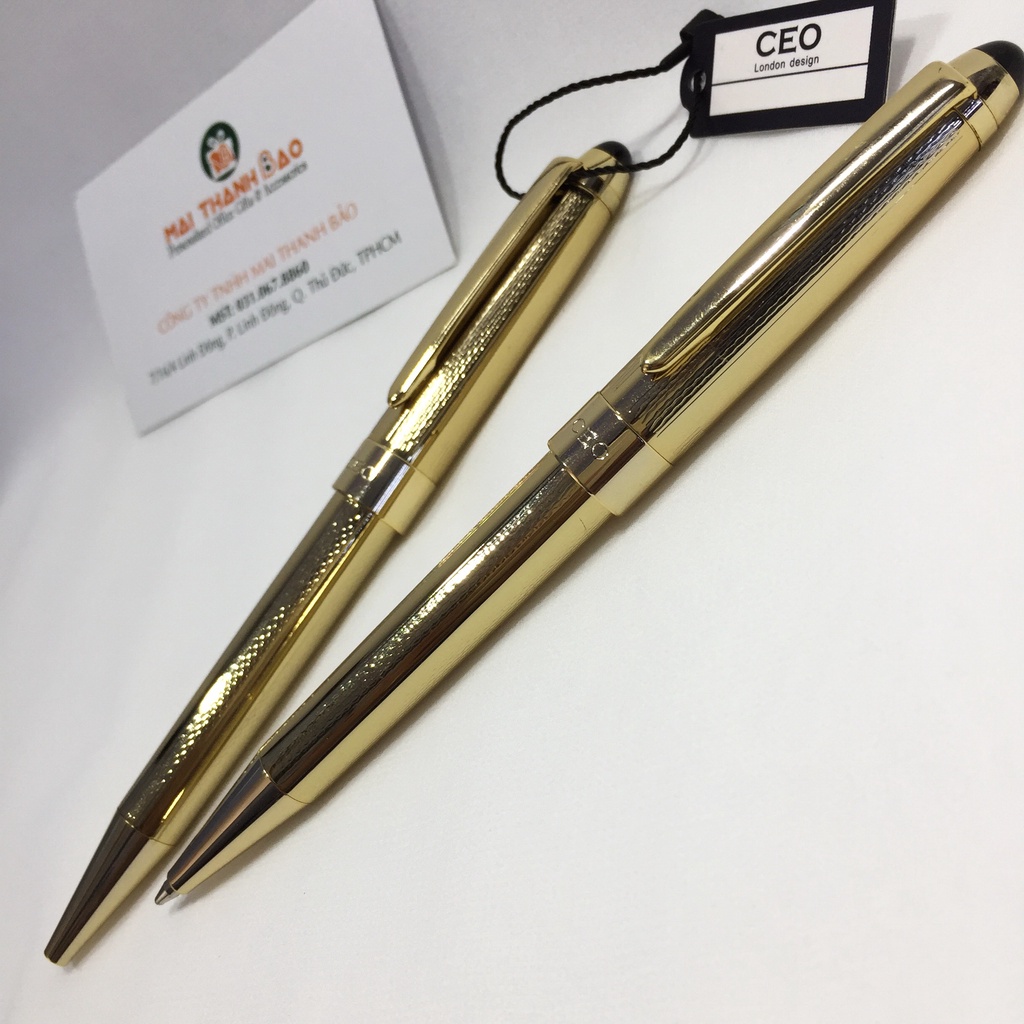Bút ký doanh nhân CEO NS13 NS14 cao cấp màu vàng óng sang trọng dùng làm quà tặng bạn bè đồng nghiệp Matastore