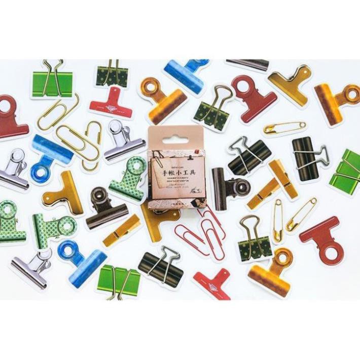 Bộ 45 Sticker Kẹp Ghim Trang Trí Sách E56